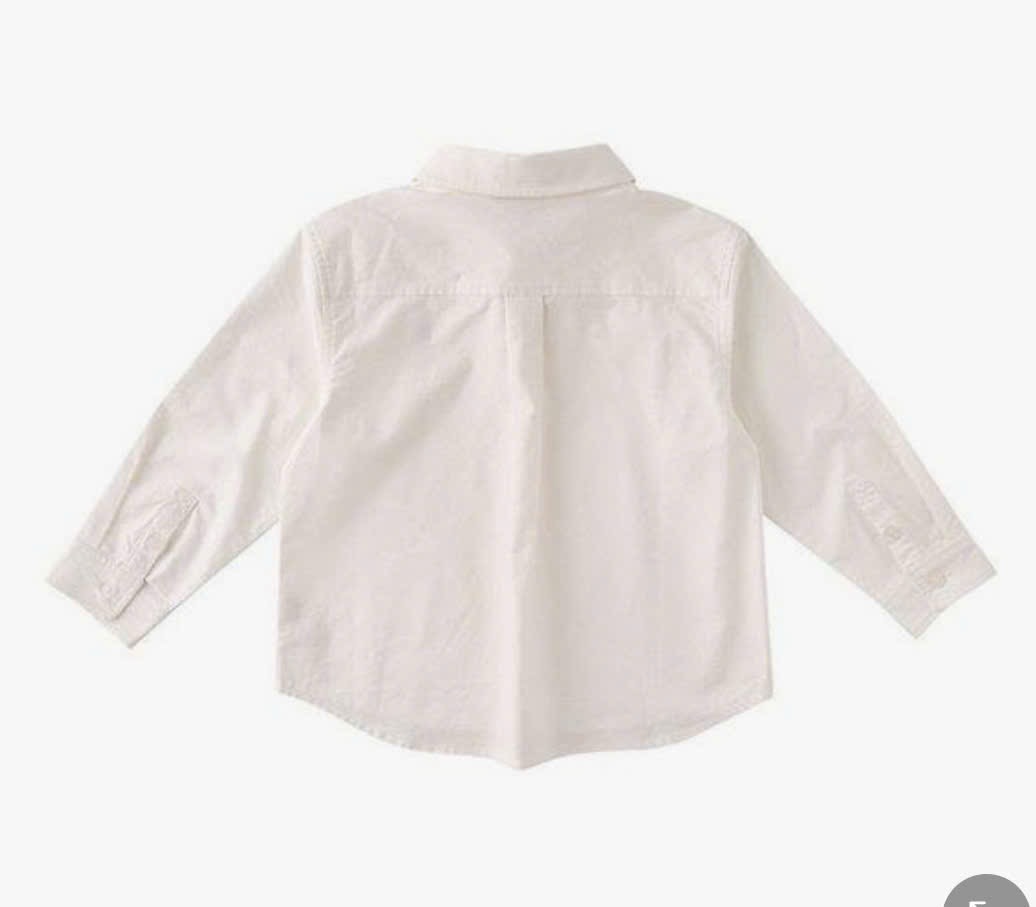 ABT01 - Áo sơ mi BD màu trắng bé trai size 100