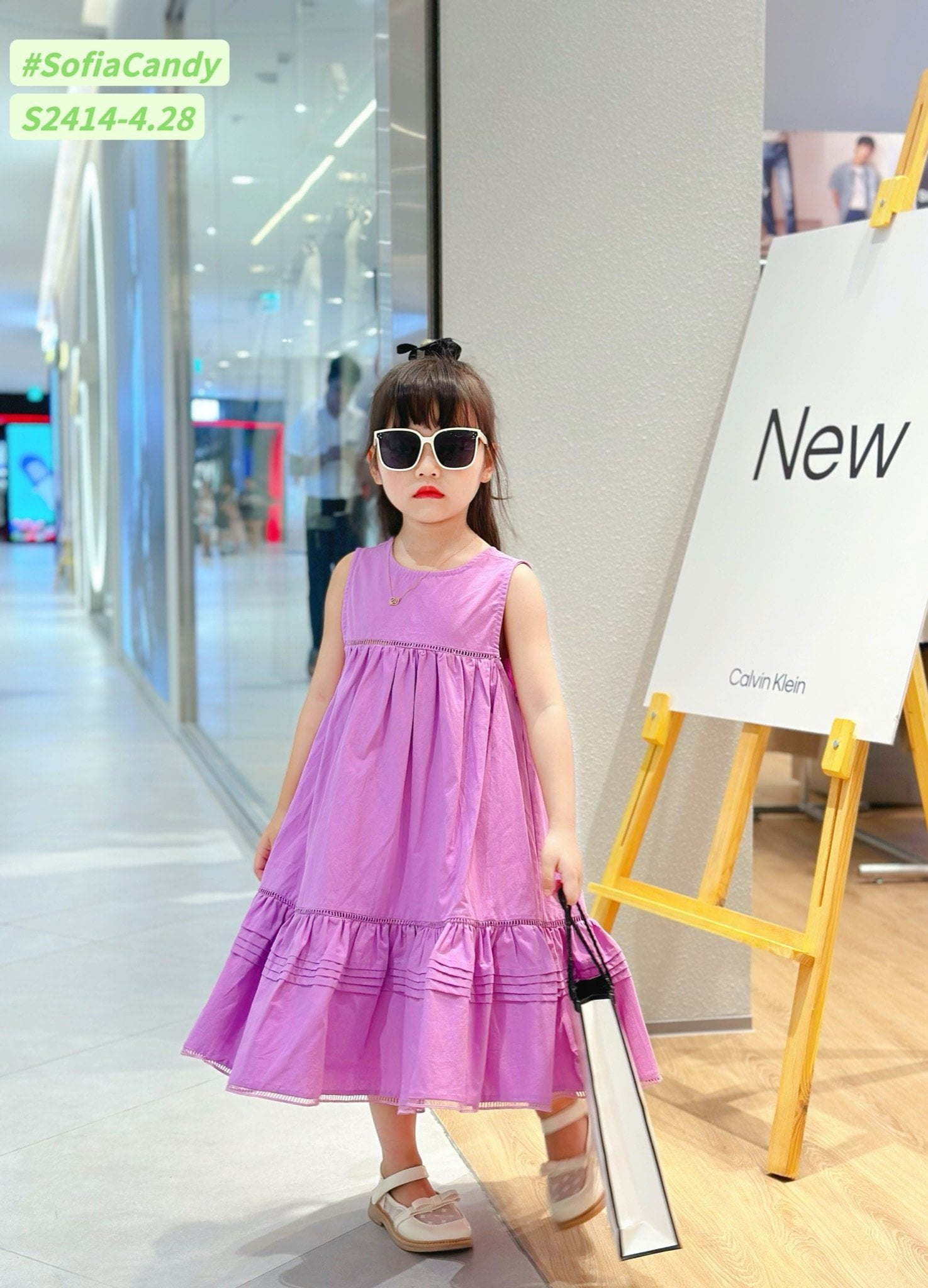 V00021 - Váy thô Sofia Candy sát nách đuôi cá 4 màu BG size 1 - 10y