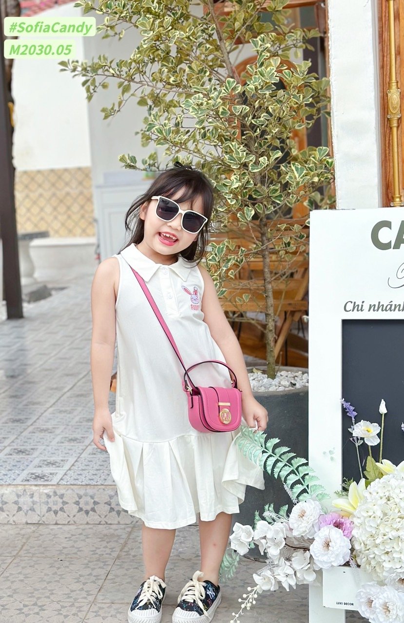 V00048 - Váy Mia Kids cotton cổ đức đuôi cá 2 màu BG size 2-12y
