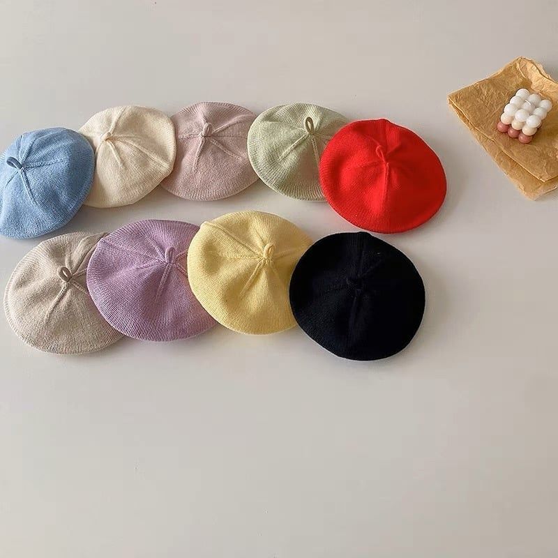 Mũ nồi len 8 màu trơn Freesize 1 - 6y