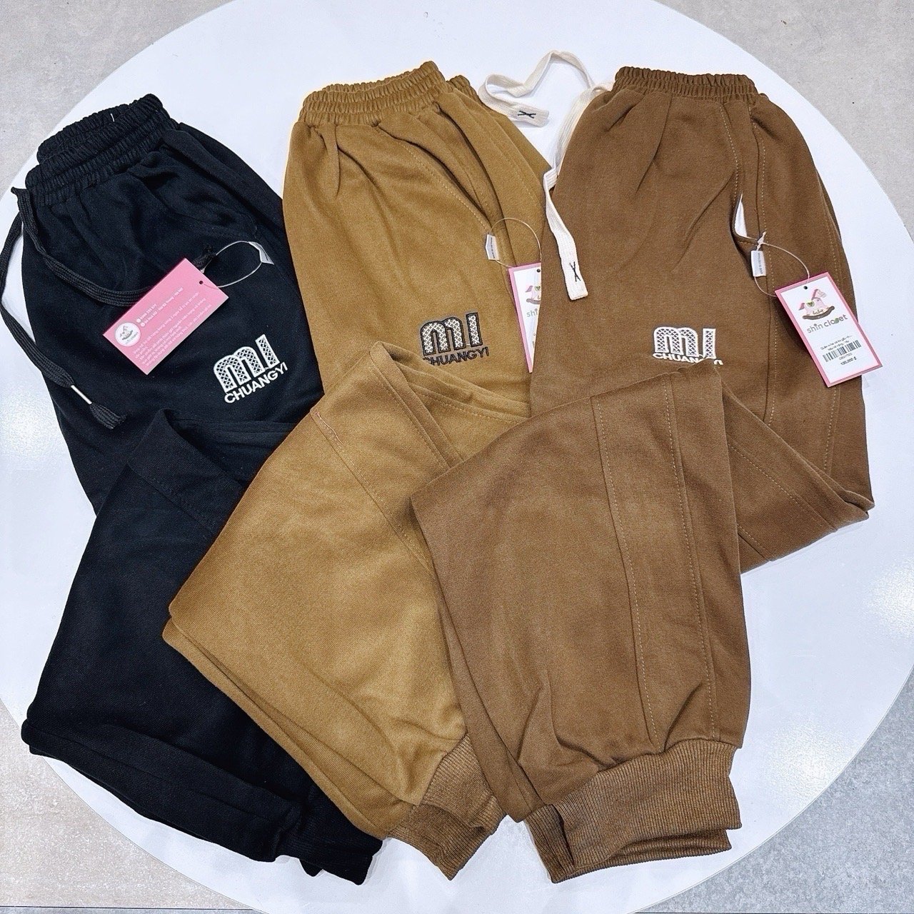 Quần nỉ hai da bo gấu nhiều màu dòng Đại cho bé size 13 - 17y