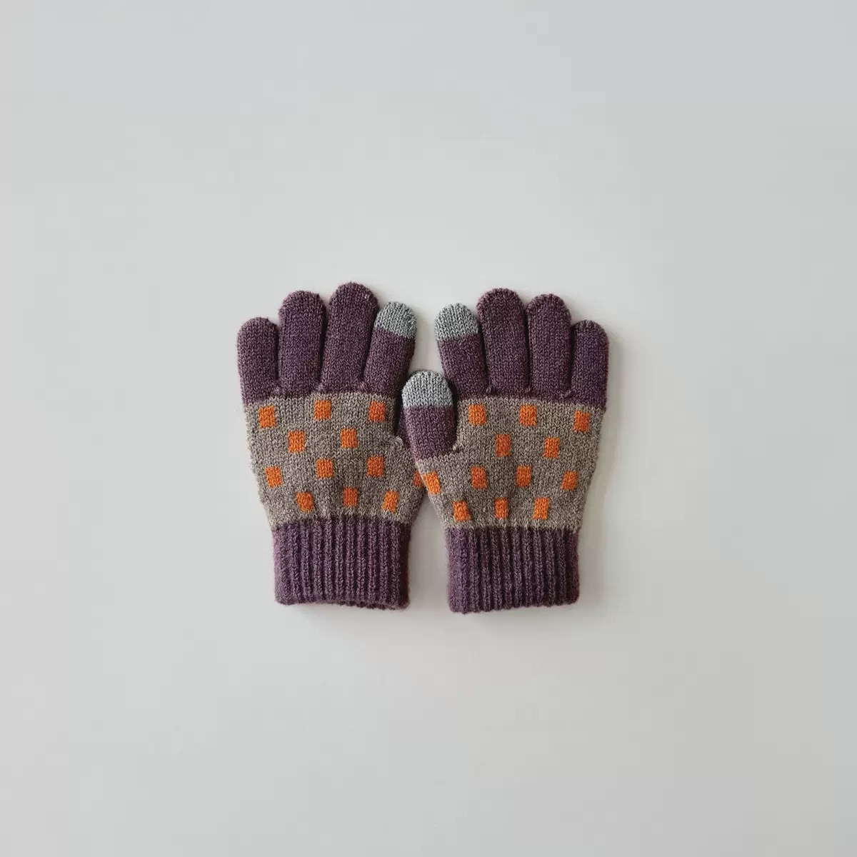 Găng tay len họa tiết nhiều màu cho bé size 3-8y