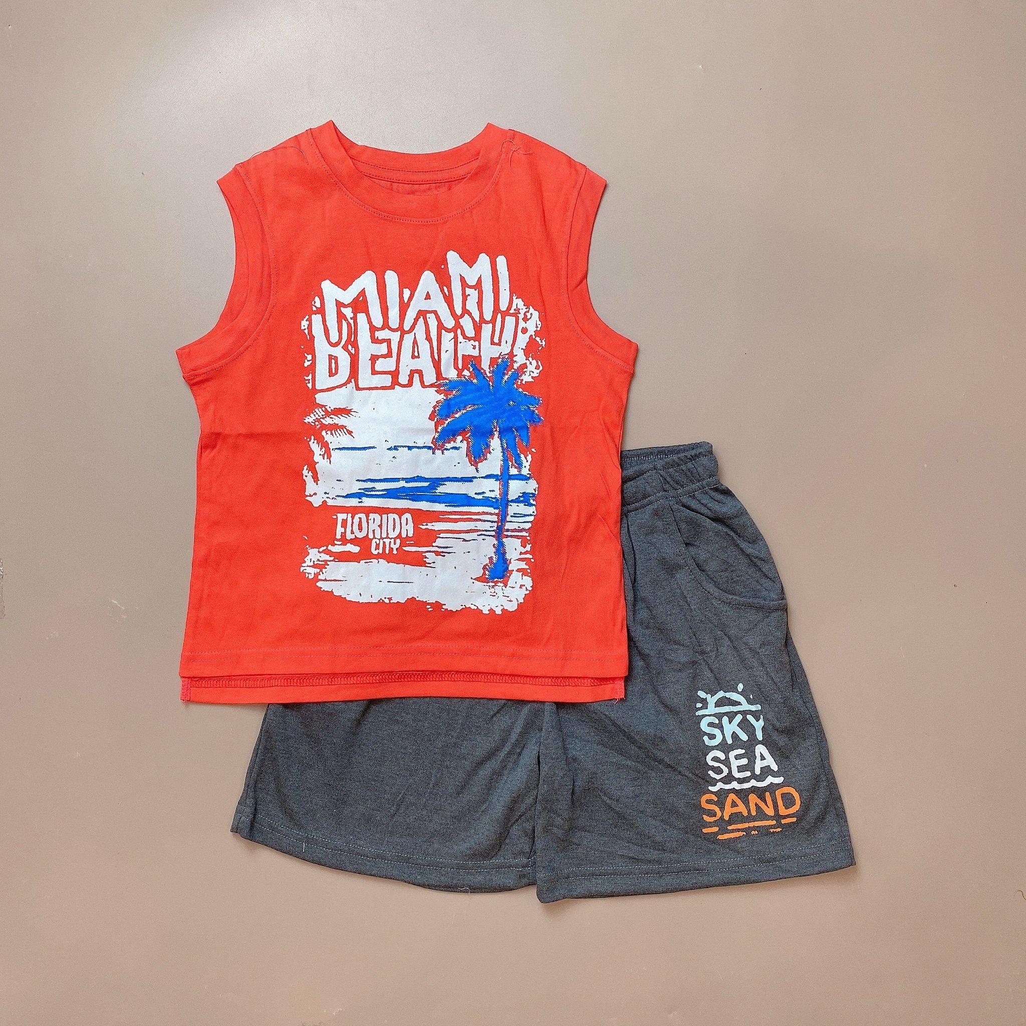 Bộ sát nách vai rơi Ru Design nhiều hình size XS - XL ( 5 - 14y )