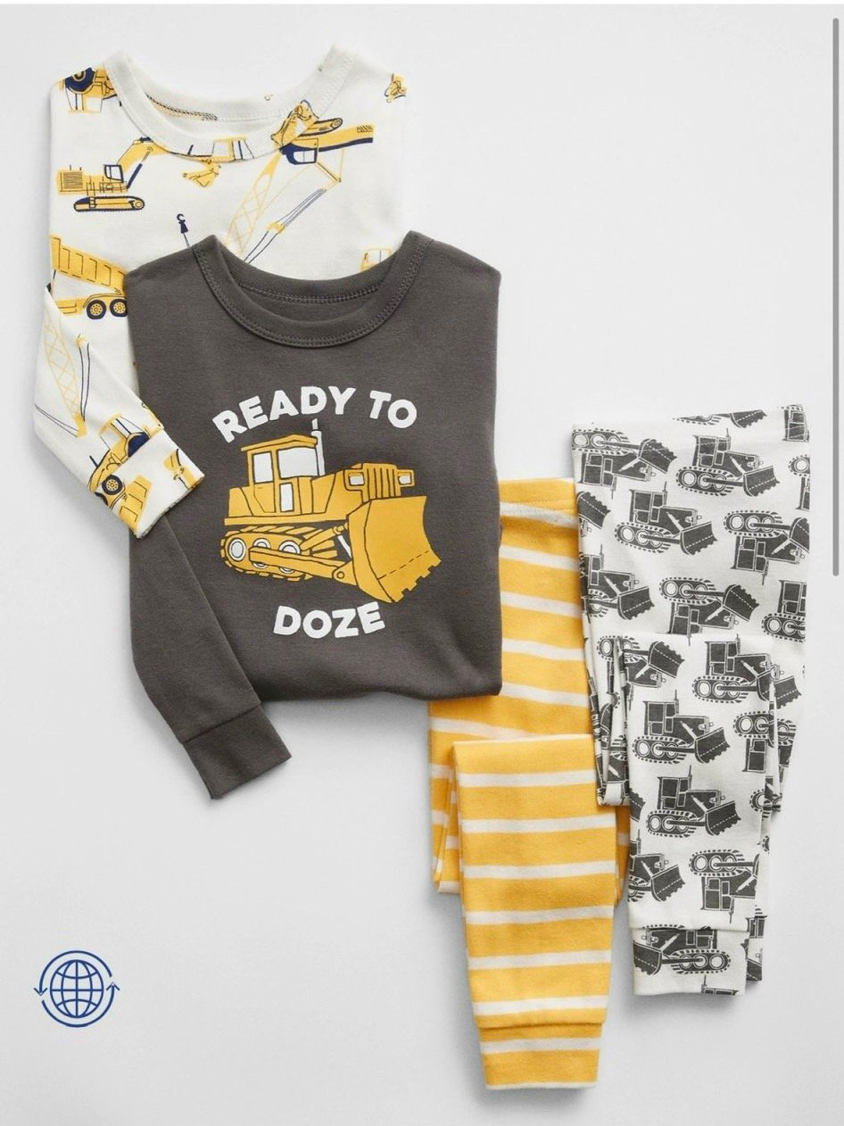 Bộ cotton BabyGap BT - nhiều hình ô tô size 12m - 6y