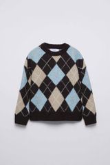 Áo len ZR kẻ trám dư xịn cho bé size 6-14y