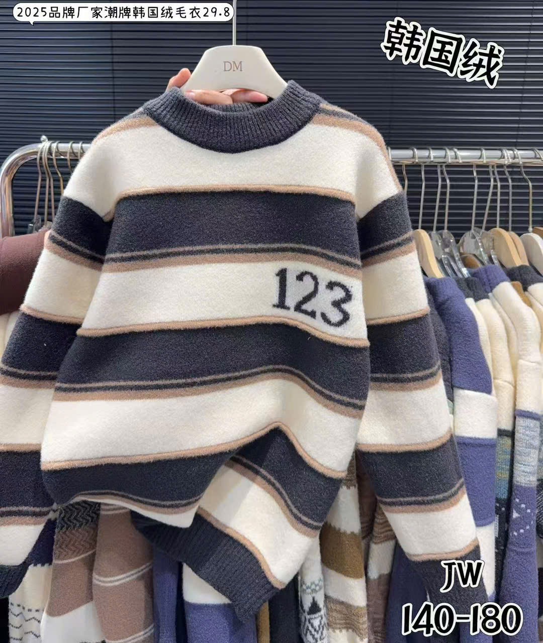 A02 - Áo len QC dòng đại nhiều màu cho bé size 140-180