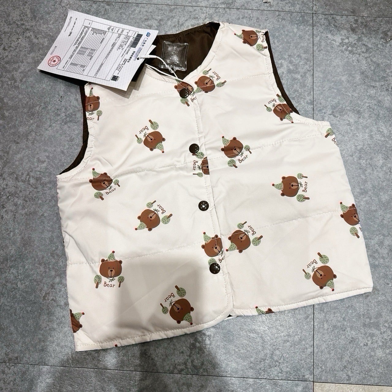 Áo khoác gile lông vũ Liwu Kids siêu nhẹ 2 mặt nhiều mẫu cho bé size 90 - 130