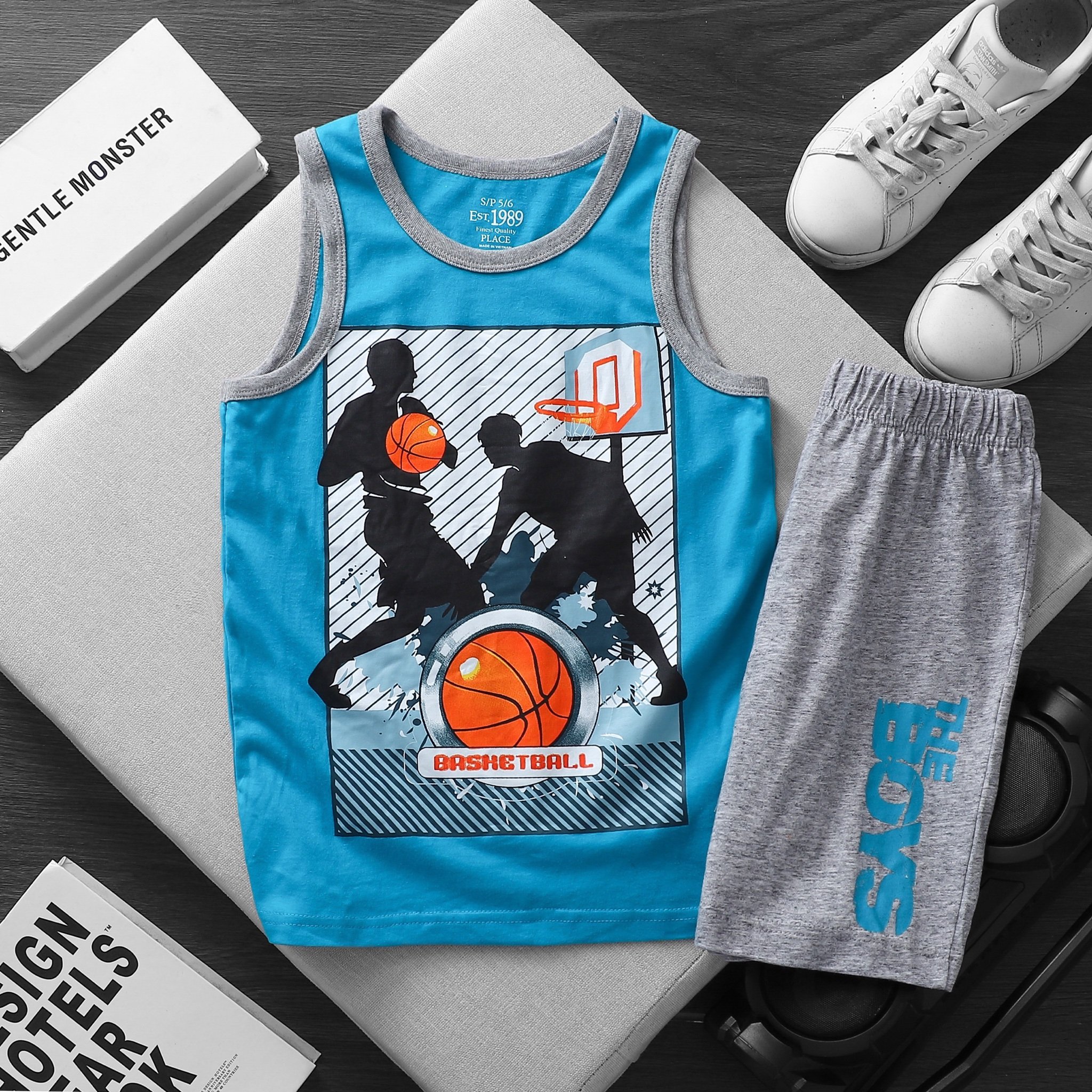 Bộ ba lỗ Place 7 hình Bé Trai size 4 - 16y - Bảng màu 2