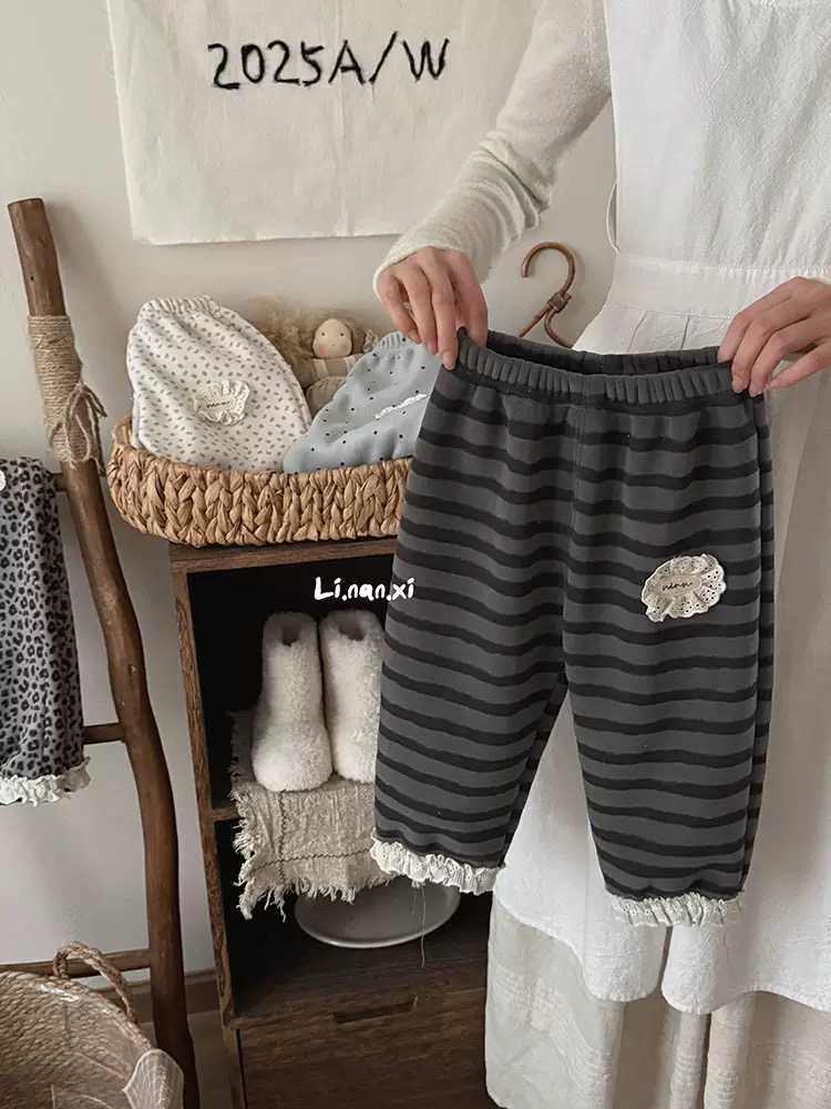 88302 - Quần nhung lót nỉ đại hàn Linanxi nhiều màu cho bé size 90-140