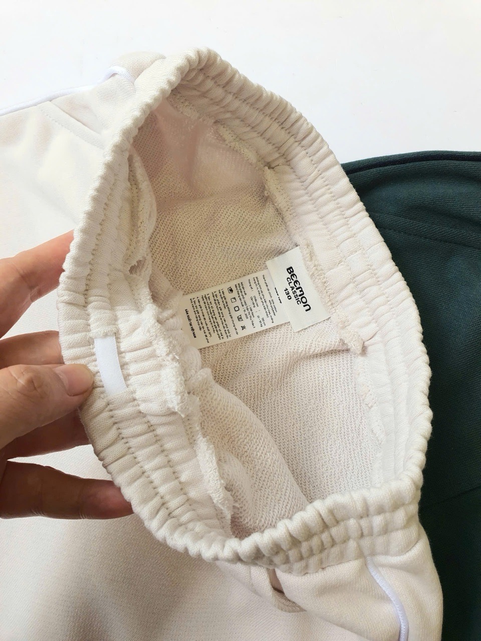 BM2510PT03 - Quần nỉ da cá ống suông Beemon 3 màu be / rêu / ghi size 120-160