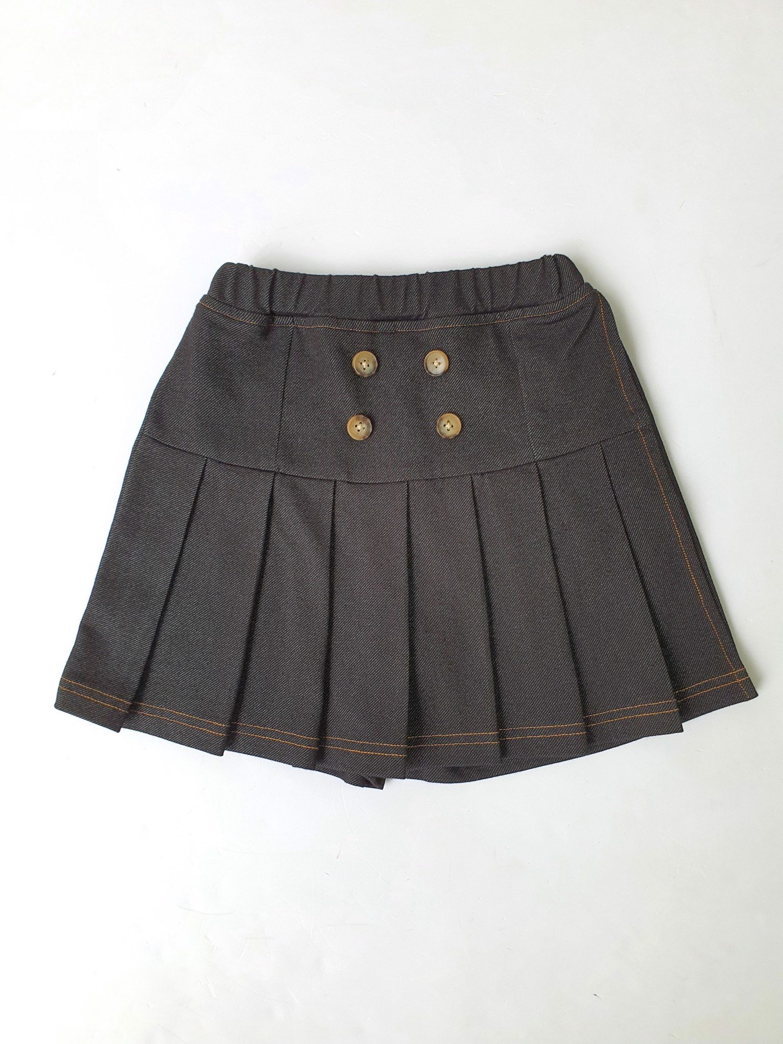 CVAY08 - Quần giả váy xếp ly giả jean đen Bee Mon BG size 120 - 160