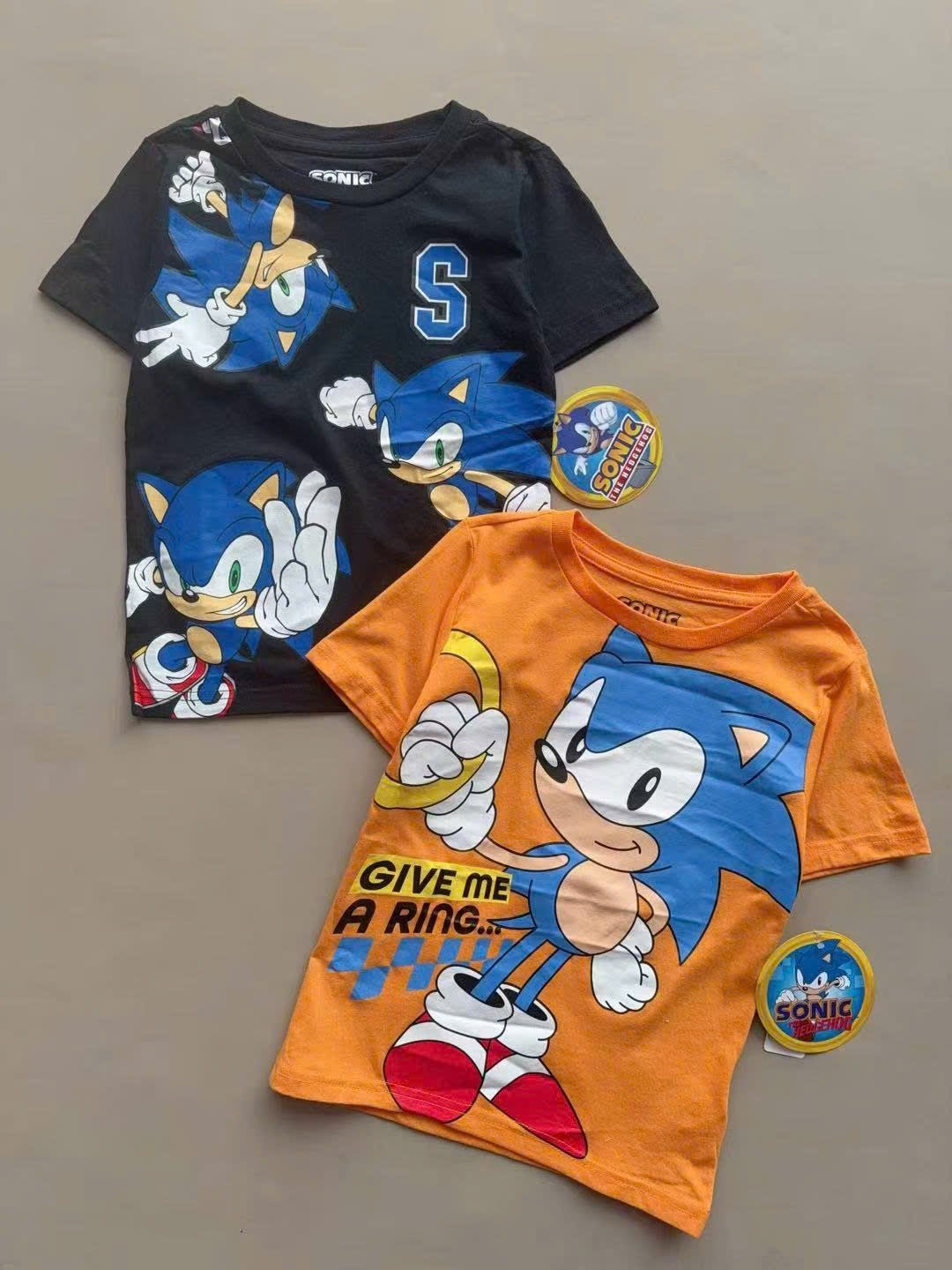 ABT65 - Áo cotton Sonic dư xịn nhiều màu cho bé trai size 4-7y