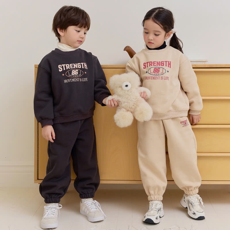 Bộ nỉ bông bebezoo thể thao 3 màu cho bé size 100-160