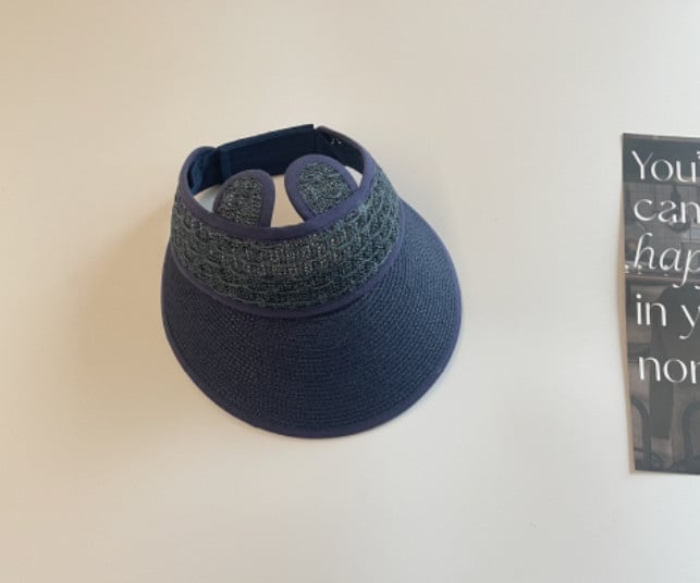 Mũ cói nửa đầu tai thỏ trơn nhiều màu BTBG