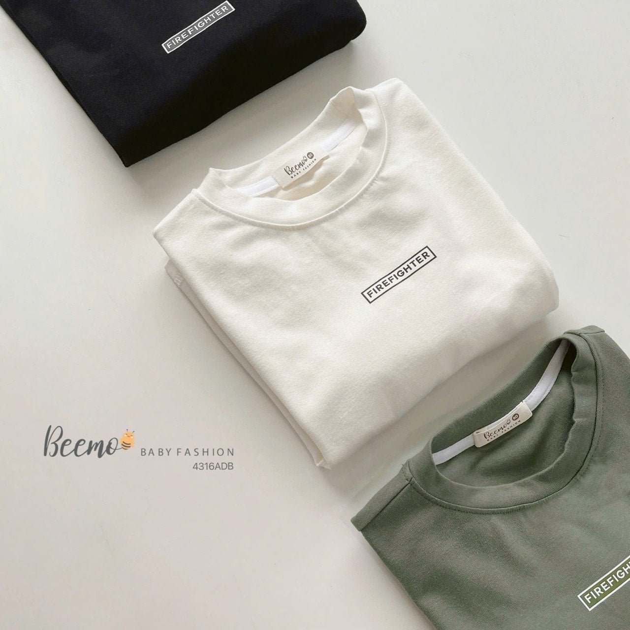 4316ADB - Áo cotton in giữa ngực Beemo