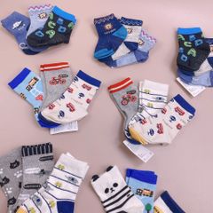 Set 3 tất xuất Nhật Elfindoll trộn hình Bé Trai (ngẫu nhiên)