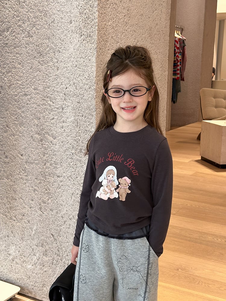 25G052 - Áo thun tăm AMBB họa tiết nhiều màu cho bé gái size 90-170