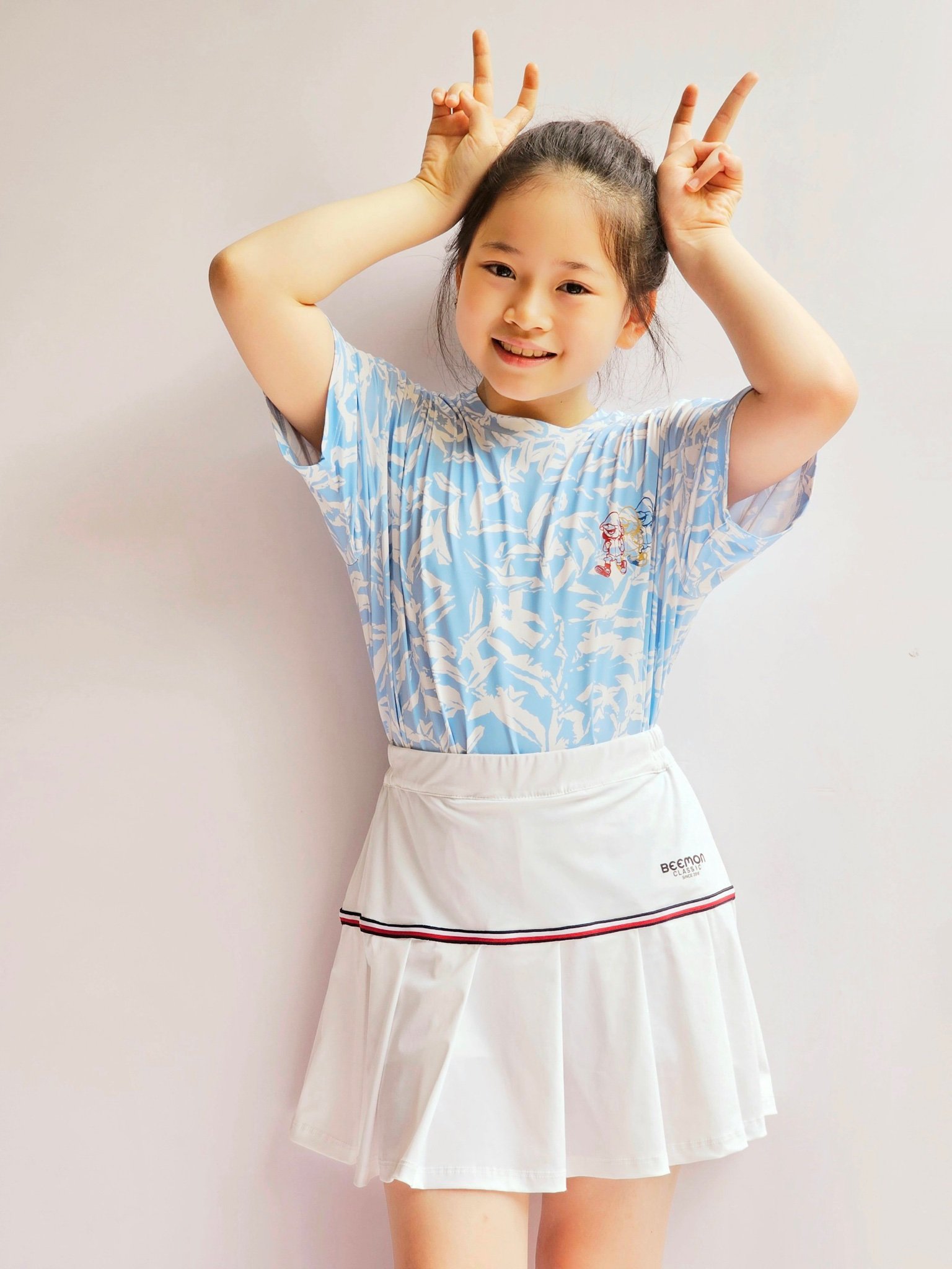 Set bộ áo + chân váy liền quần thể thao Bee Mon 4 màu size 120 - 160