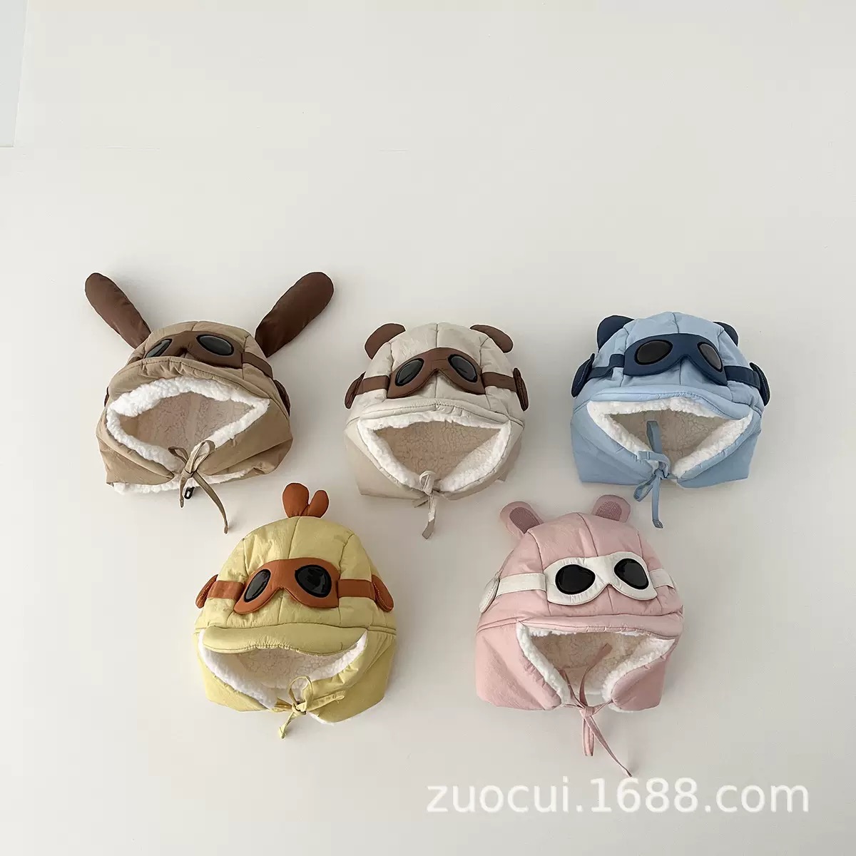 Mũ phi công giả kính nhiều màu cho bé size 1-4y