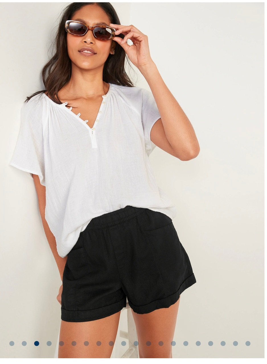 Quần short linen Oldnavy nhiều màu cho mẹ size XS / S / M