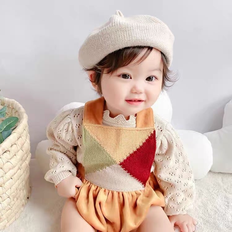 Mũ nồi len 8 màu trơn Freesize 1 - 6y
