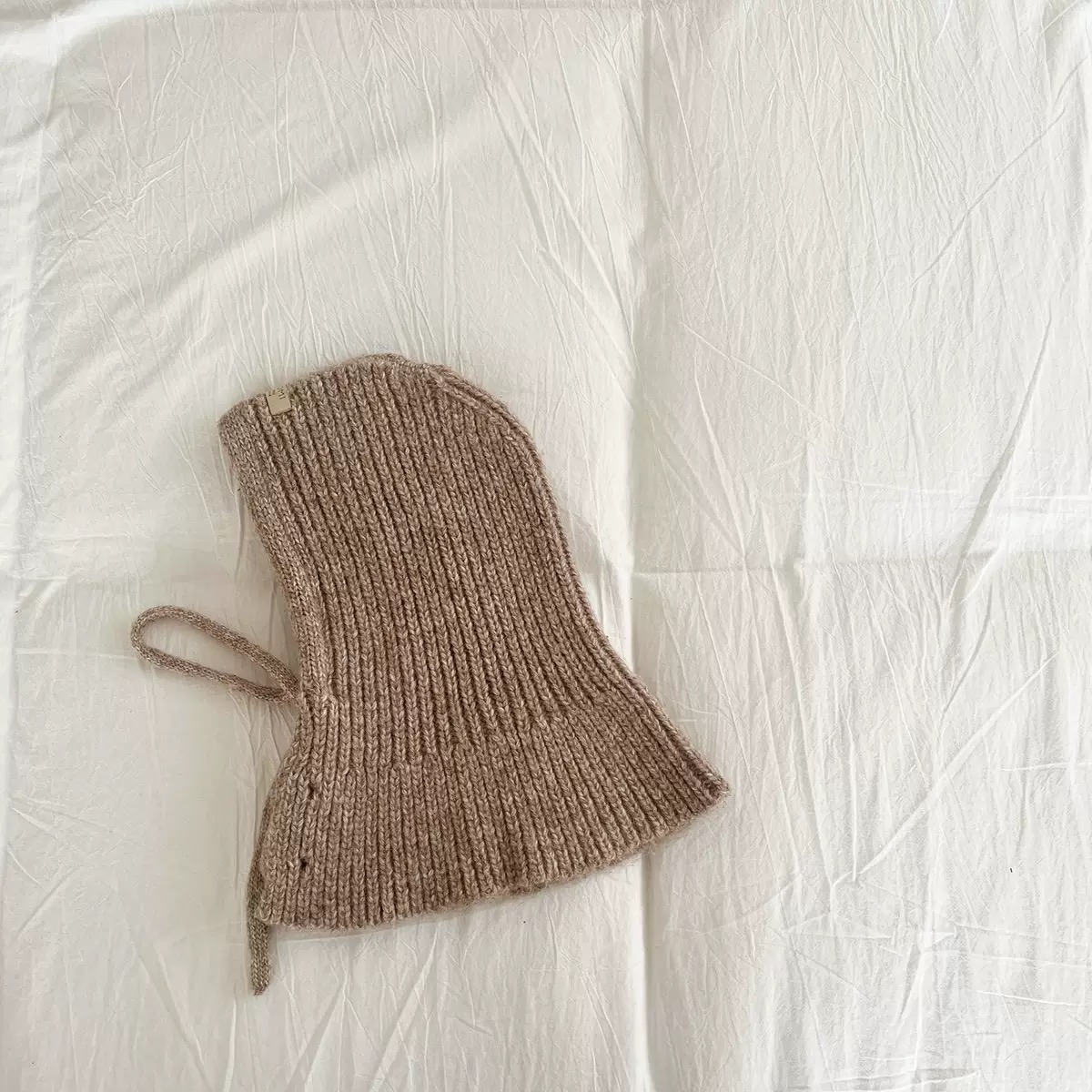 Mũ len liền khăn cài khuy nhiều màu cho bé size 3-8y