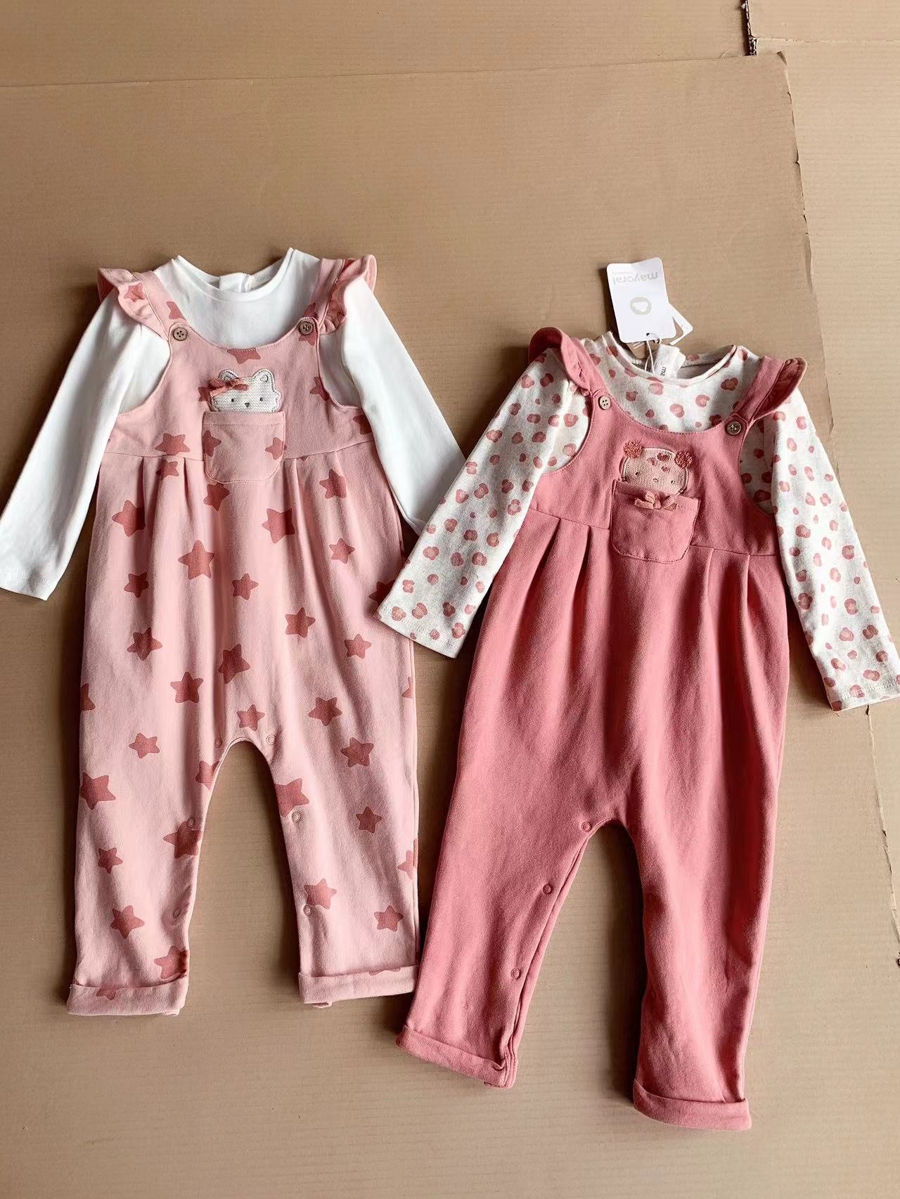 Set áo liền quần yếm Mayoral nhiều hình BG size 1m - 18m