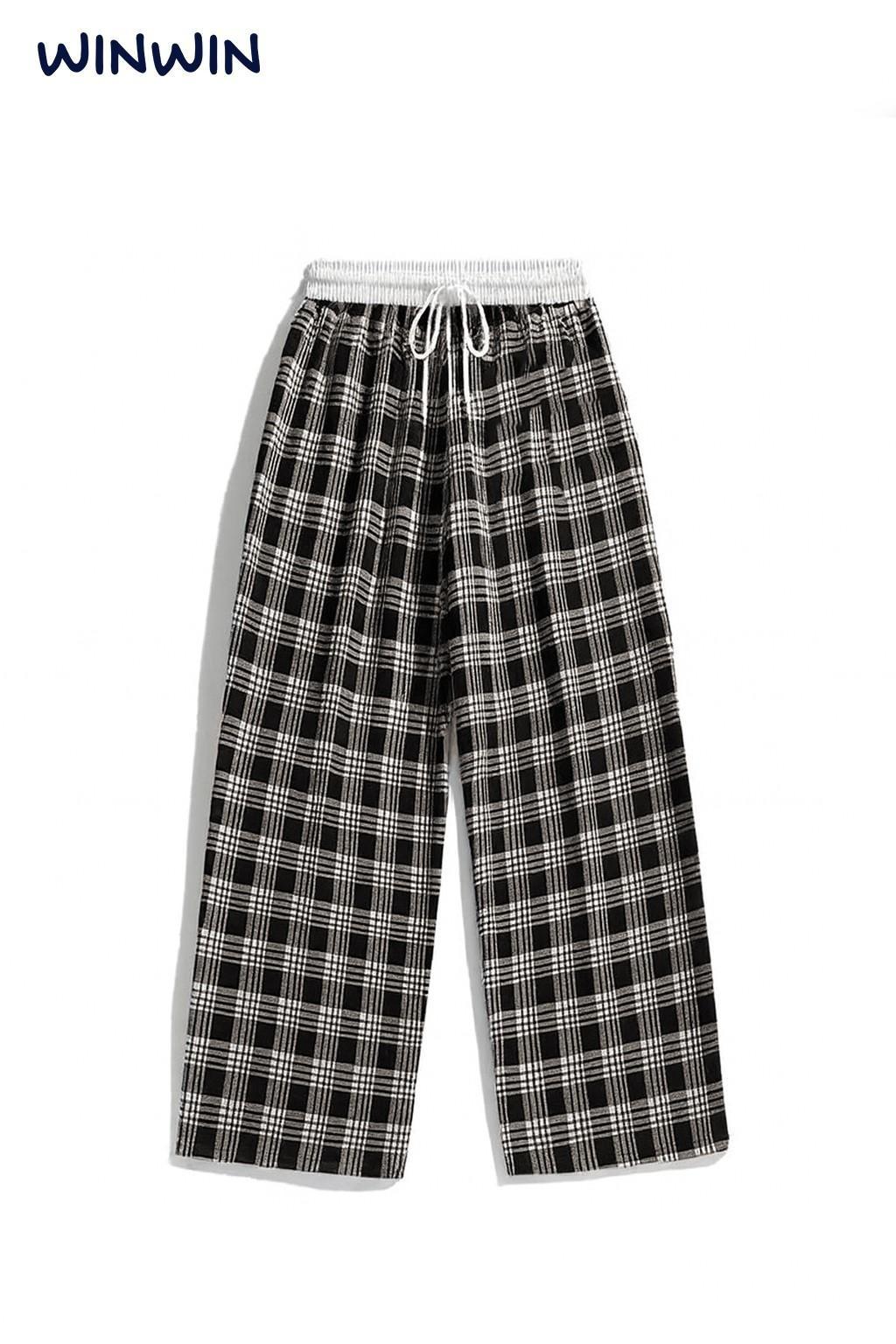 Quần Win Win caro ống suông umi mềm nhiều màu bé gái size 9-14y