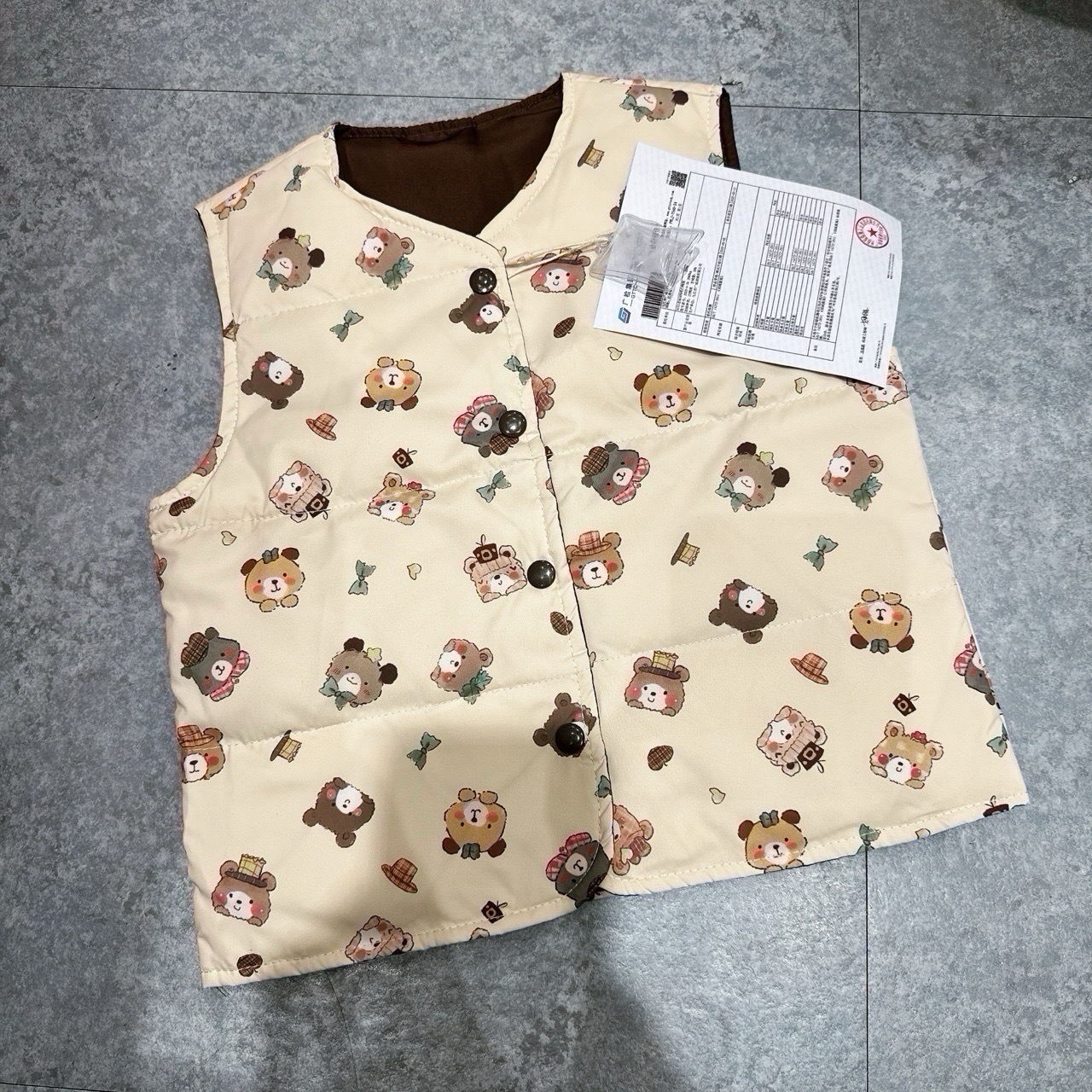 Áo khoác gile lông vũ Liwu Kids siêu nhẹ 2 mặt nhiều mẫu cho bé size 90 - 130