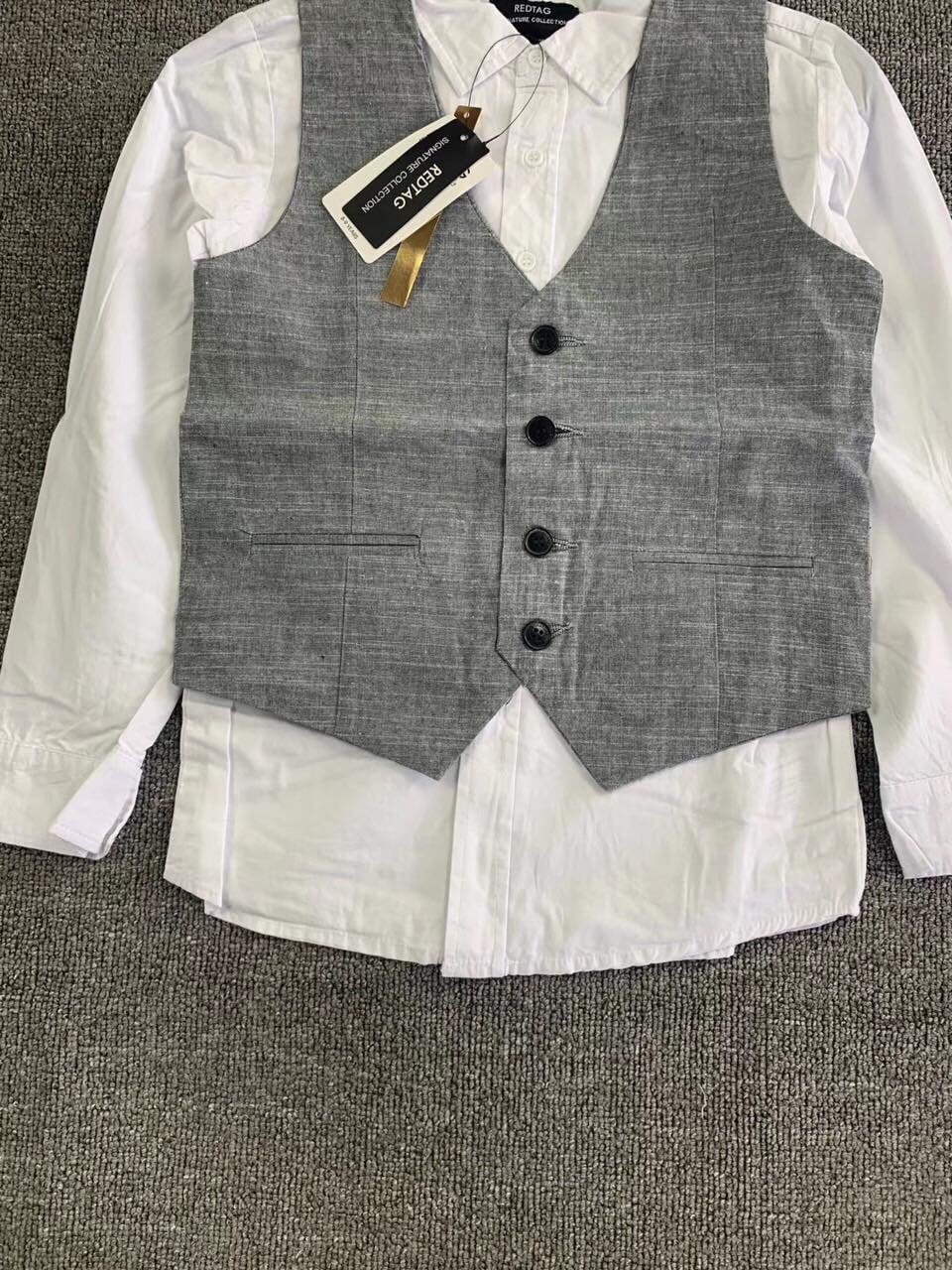 Set áo sơ mi kèm gile