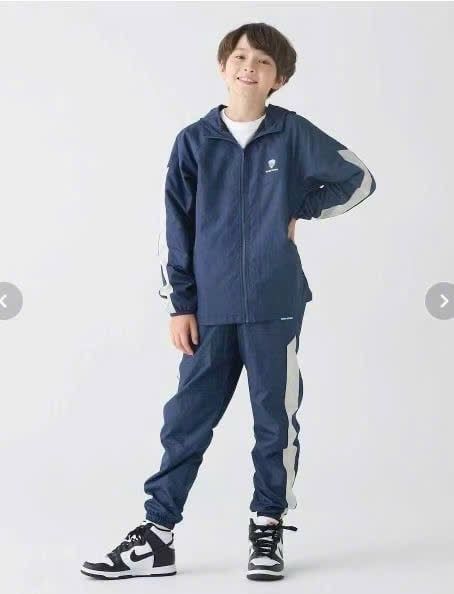 Bộ gió Beams School xuất Nhật navy/đen cho bé size 140-170