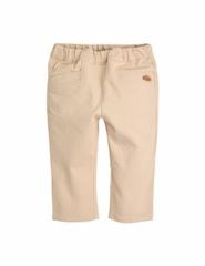 Quần kaki Moimoln màu be túi chéo viền chỉ logo mây cho bé size 90-130