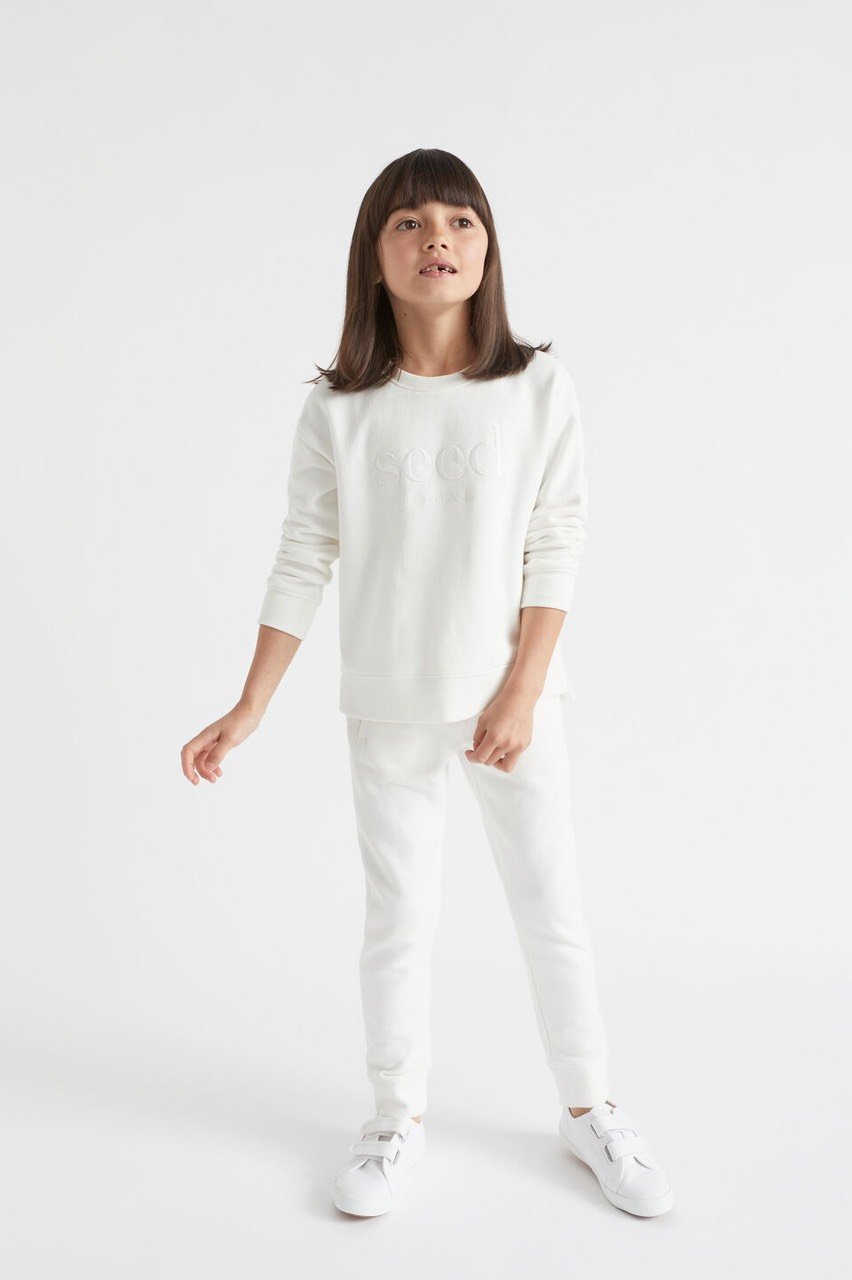 Bộ nỉ Seed thêu chữ trơn nhiều màu BTBG size 3m-10y