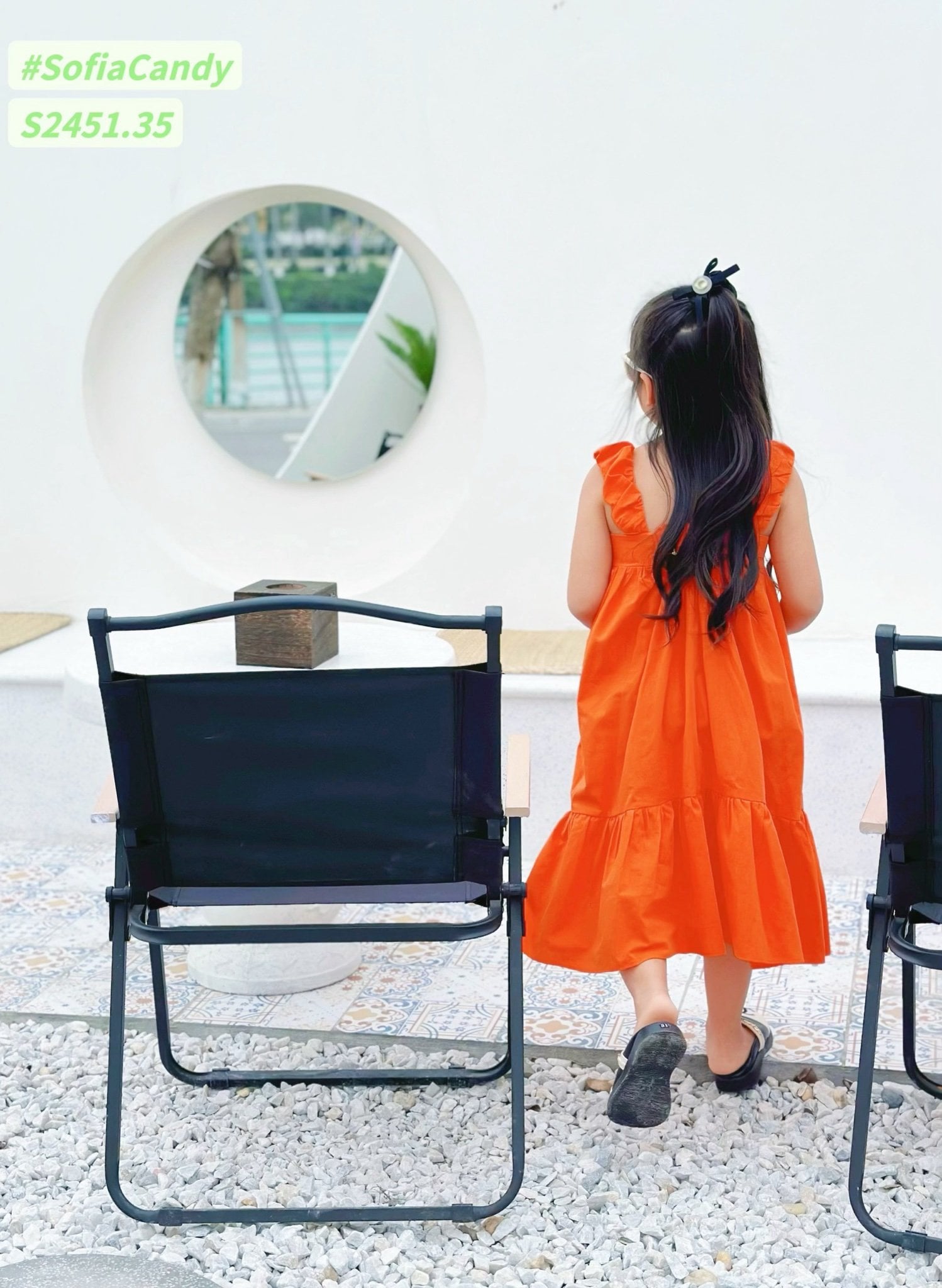 Váy thô Sofia Candy hai dây thêu hoa ngực nhiều màu size 1-10y