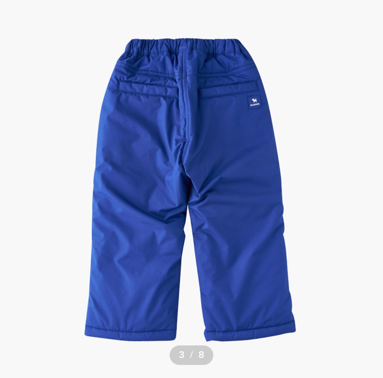 QBT01 - Quần phao lót nỉ đi tuyết BD 2 màu xanh/hồng cho bé size 100-165