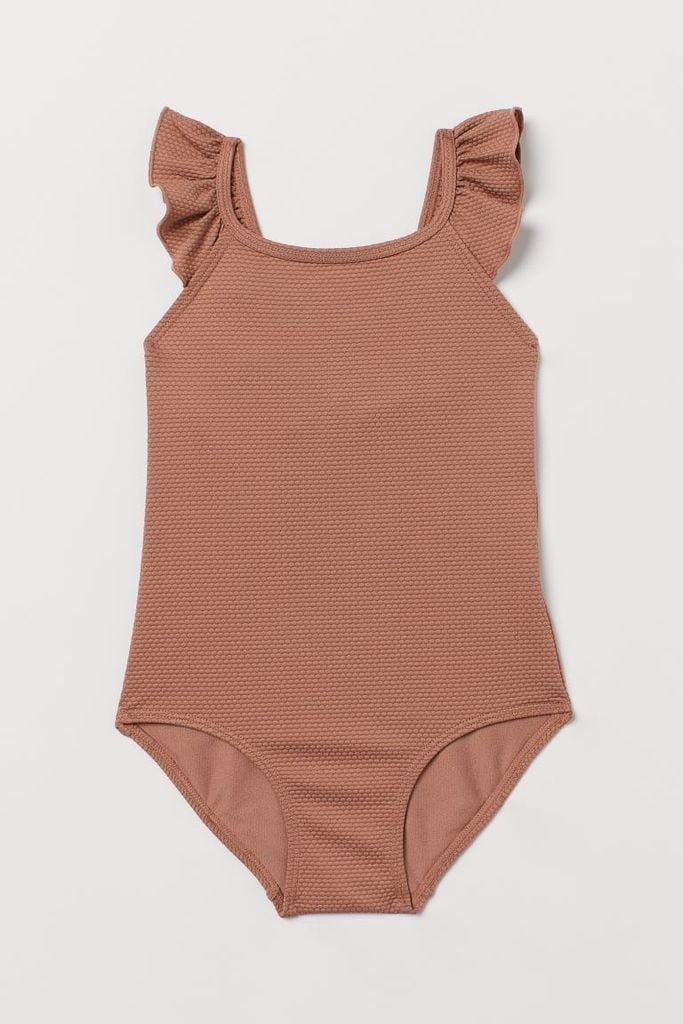 Bộ bơi HM màu cam đất bèo vai BG size 2 - 10y