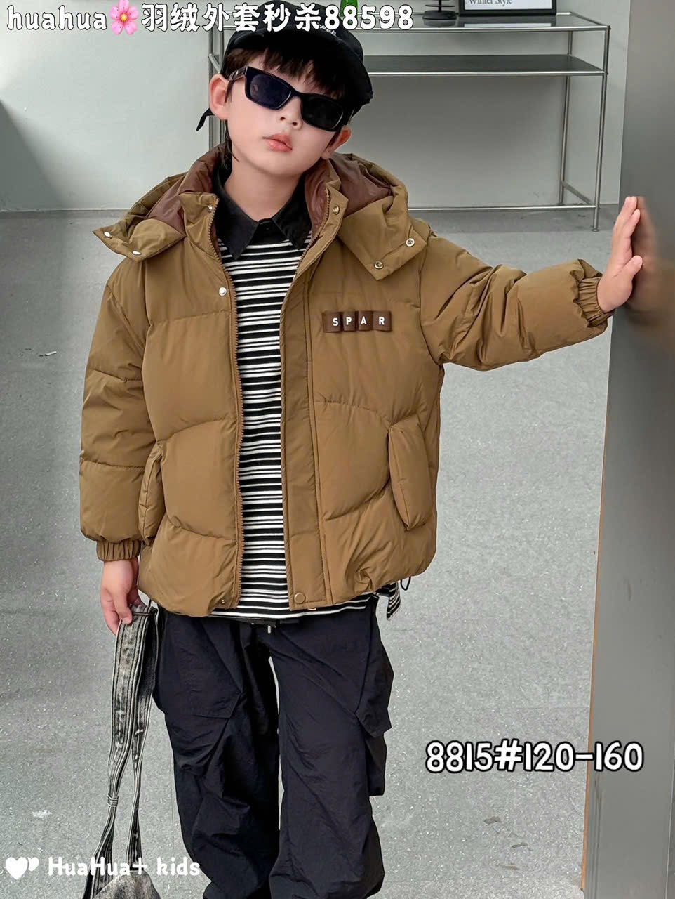 Áo khoác phao lông vũ QCCC nhiều màu cho bé size 120-160