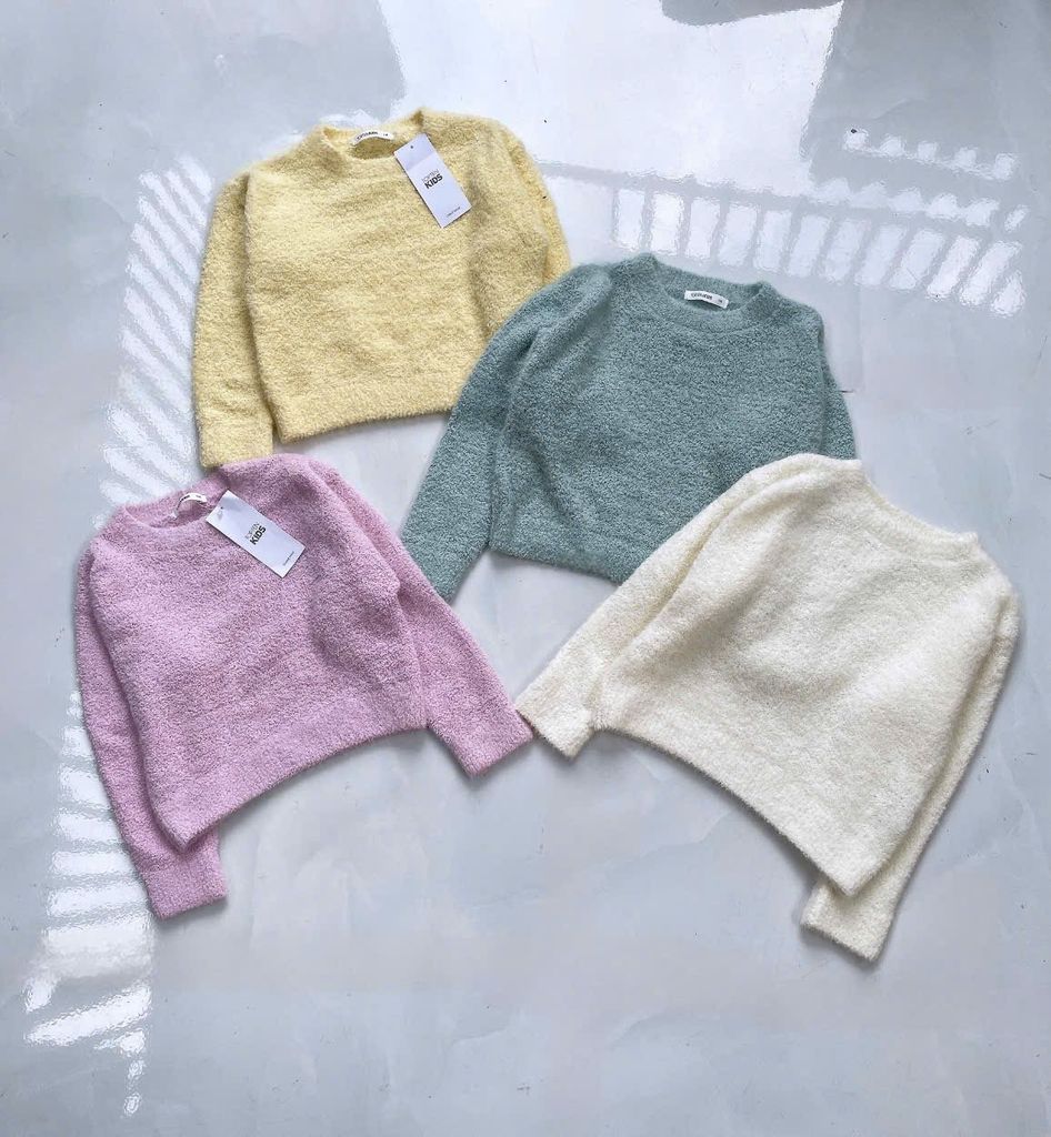 Áo len Top10 xuất Hàn siêu mềm nhẹ ấm cho bé size 110-160