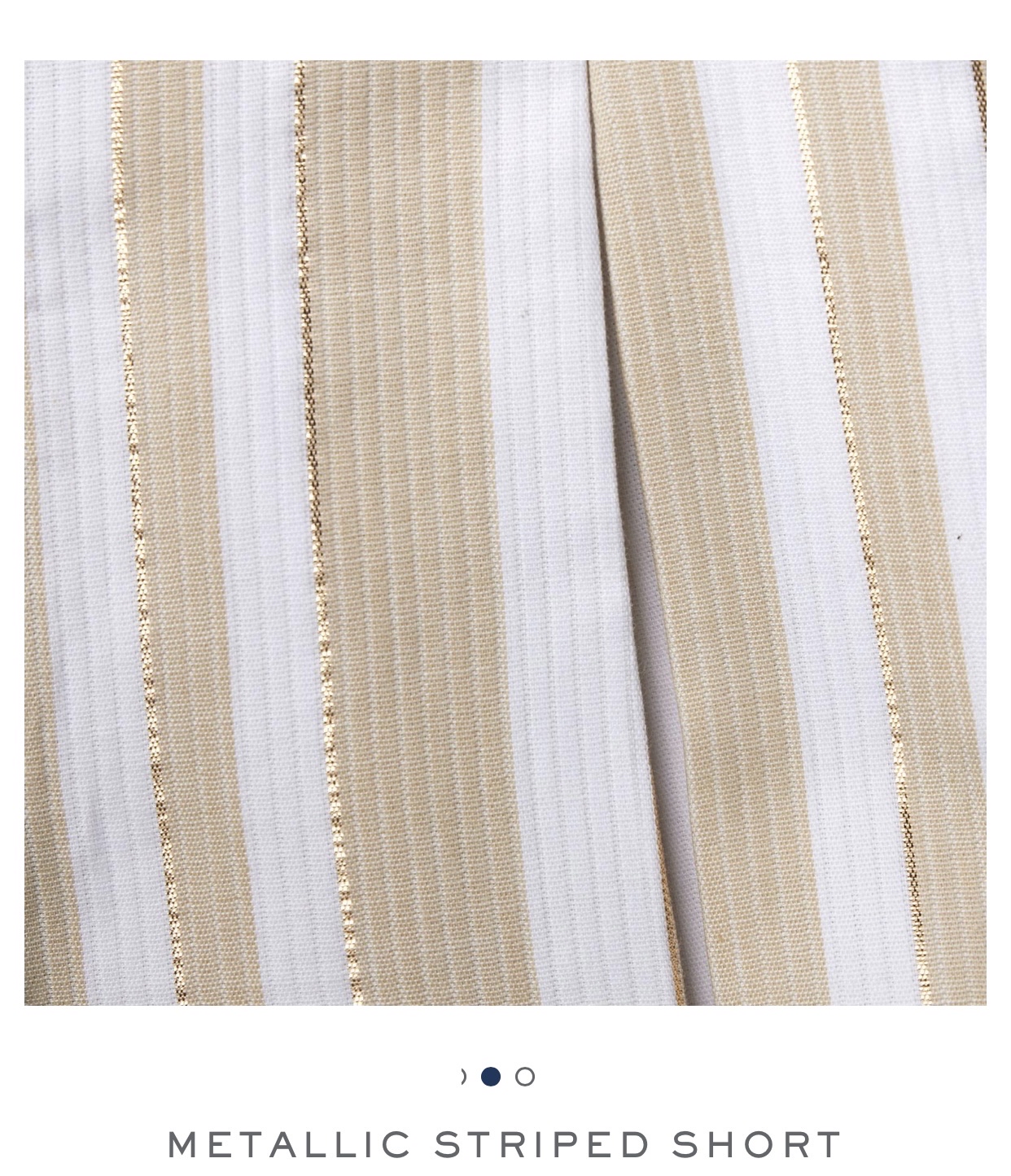 Quần short Janie & Jack sọc trắng be đính nơ BG