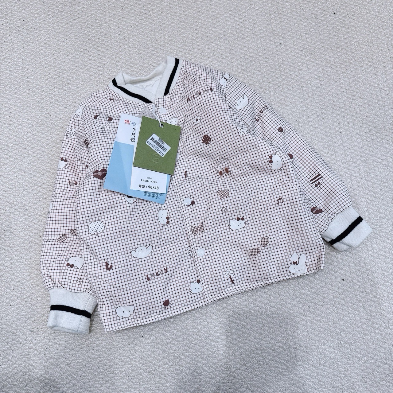 Áo khoác bomber lông vũ QC siêu nhẹ nhiều màu cho bé size 90-130