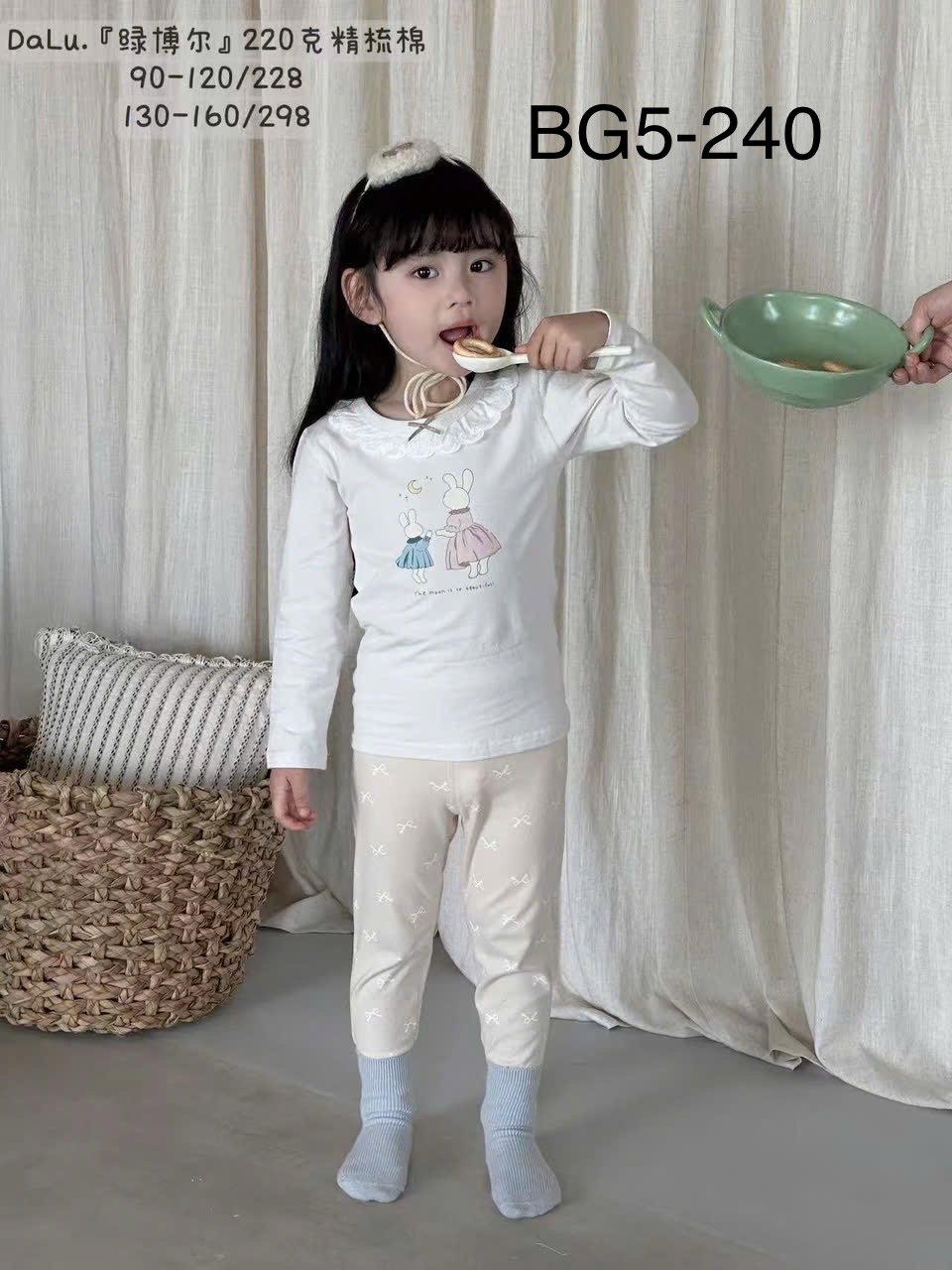 BM5 - Bộ thun Luboer nhiều hình cho Bé Gái size 90 - 160