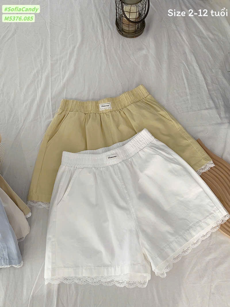 M5376 - Quần short kaki Mia Kids nhiều màu cho bé size 2-12y