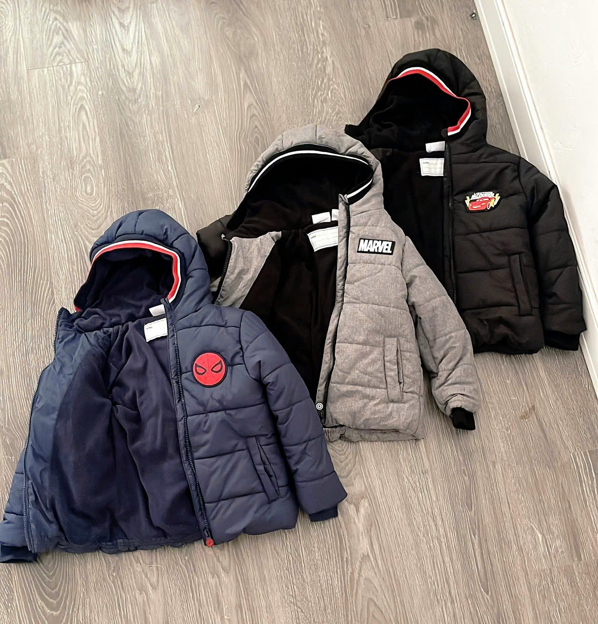 AKBT50 - Áo khoác phao lót nỉ Disney nhiều mẫu cho Bé Trai size 2 - 12y