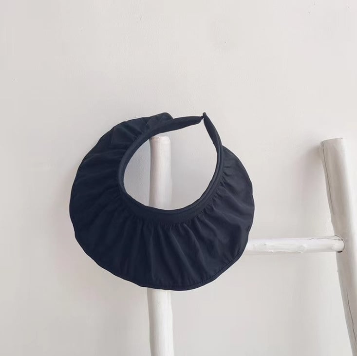 Mũ hở chóp vành bèo rộng trơn nhiều màu BG