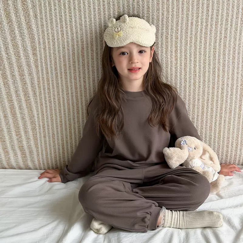 25H034 - Bộ giữ nhiệt AMBB trơn nhiều màu cho bé size 110-170