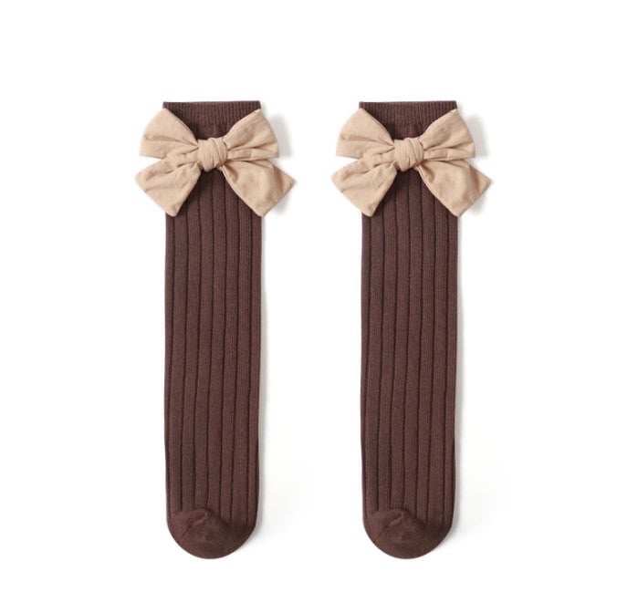 Tất cao cổ đính nơ bé gái Nemo 5 màu