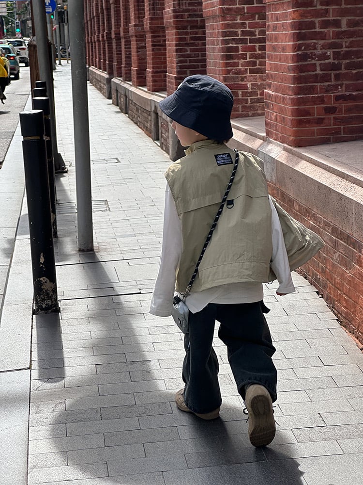 24X114 - Áo gile gió 2 lớp AMBB outdoor cho bé trai size 110-170