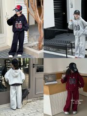 82572 - Set bộ lót nỉ đại hàn QCCC hoodie 3 màu cho bé size 120-160