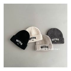 Mũ len vành tròn Boston nhiều màu cho bé size 48-53cm