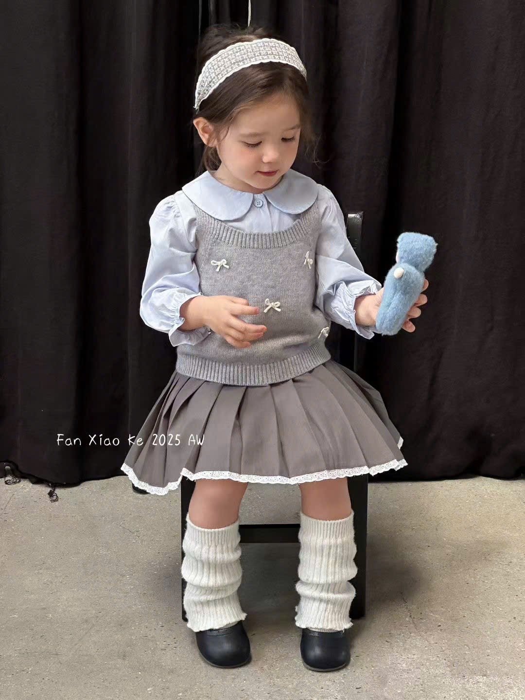 2585 - Set 3ct QC Fanxiaoke cho bé gái size 80-120